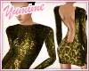 [Y] Sequined Dress ~Gold