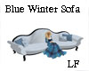 LF Blue Winter Sofa Long