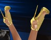 Gold dressy heels