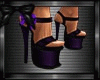 Platforms purple sandals