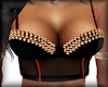 Red/Gold Spiked Bra 