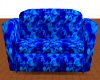 blue  couple couch