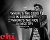 NO GOOD IN GOODBYE