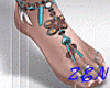 Blue Tattoo Bare Feet