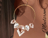 Silver Gold Earring