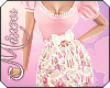 M| Pink flowers dress