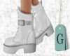 G. Fall Boots White
