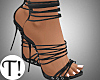T! Strappy Black Heels