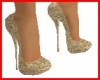 gold sparkle heels