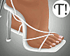 T! Ruffle Heels White