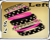 Pink black Bangles GoldL