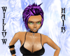 hair modish purple