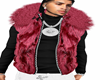 Luxx Wine Fur Vest