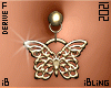 Butterfly Belly Piercing