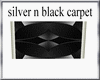 (TSH)SILVER N BLACK RUG