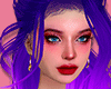 (MD) Purple cury hair