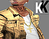 [K] Gold Khaki Jacket