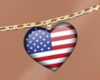 USA Heart Belly Chain V2