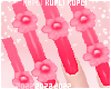 $K Pink Spring Nails