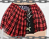red plaid skirt