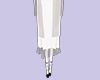 |K| Long skirt white