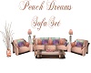 Peach Dreams Sofa Set