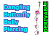 Dangling Butterfly Rose