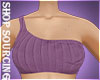 purple one shoulder
