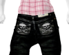skull shorts + drawls
