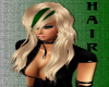 Blonde/Green Erin Hair