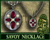 Savoy Necklace Burgundy
