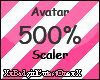 Fem. Avatar scaler 500%