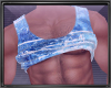 Blu/White Rolled Tank