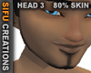 Head 3 Thin Beard 80%