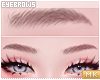 é. eyebrows. beige