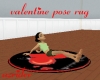 valentine pose rug