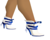 white blue sexy boots