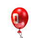 Red ball letter D animat