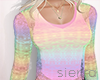 ;) Crochet Top Rainbow