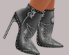 GREY LEATHER BOOT
