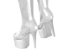 2/5 Boots White Latex