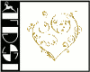 Gold Heart Vector Art
