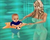 Baby Boy swimming