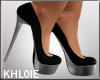 K tina silver black heel