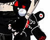 Black and Red EMO Teddy
