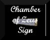 Chamber of Zeus Sign