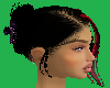 red and black updo