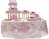 ~P~Pink/Wht Wedding Cake