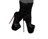 BLACK-LEATHER RED BOTTOM