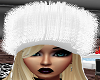 blonde hair /fuzzy hat